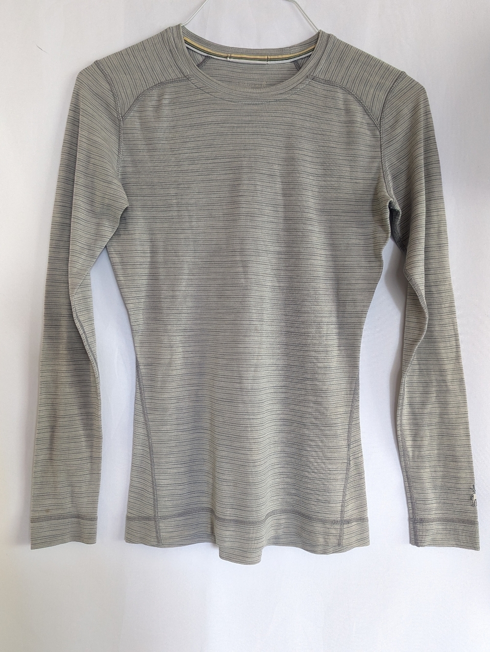 Women's Medium Smartwool Gray Merino Wool Top Thermal